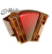 Melodija diatonična hamonika 38cm 4-vrstna 
