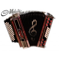 Melodija diatonična hamonika 38cm AMANO basi