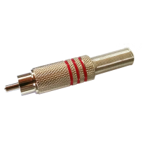 AH 7622RED RCA konektor rdeč